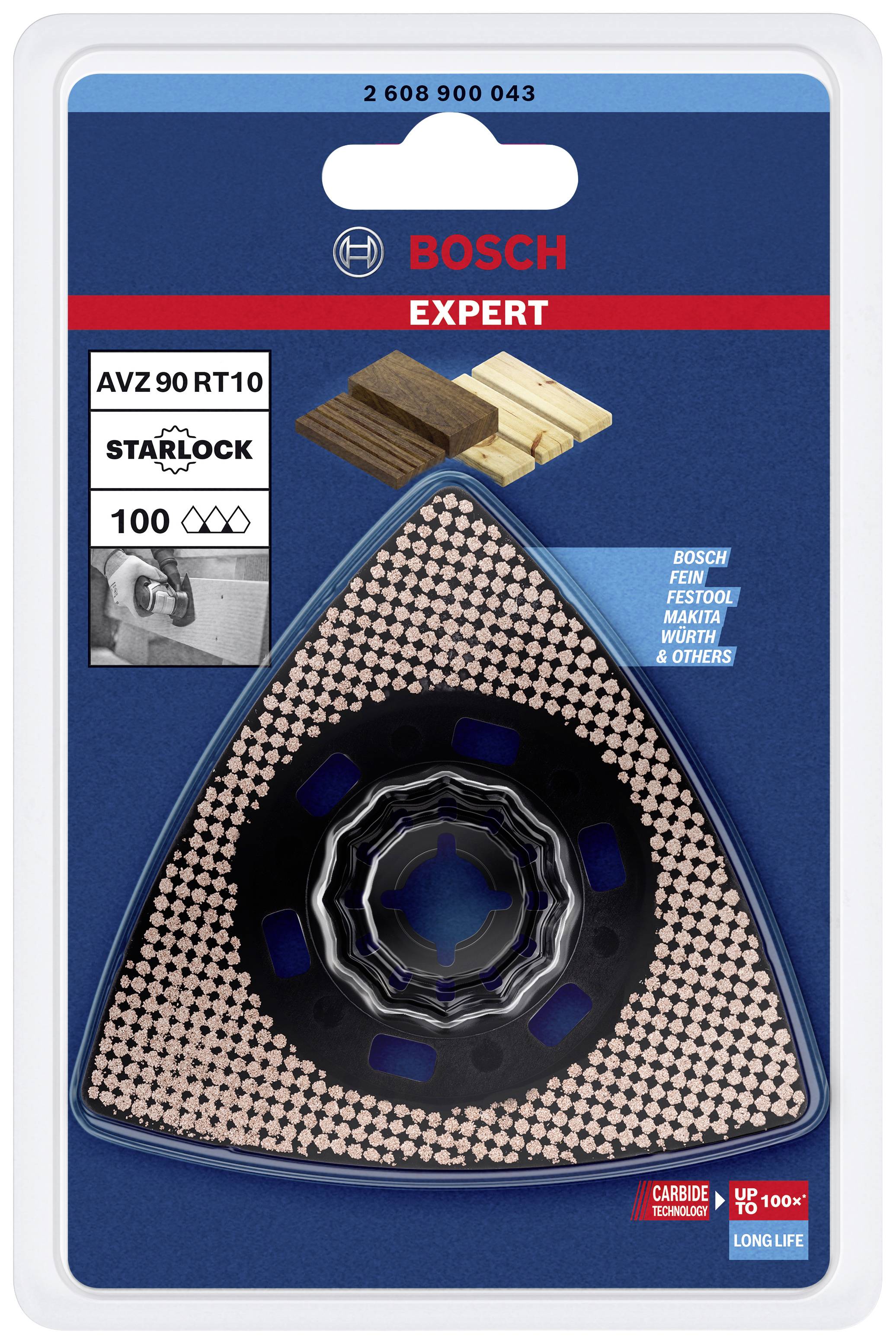 'Bosch Expert' dreieckiges Sägeblatt für Holz und Metall, kompatibel mit Bosch, Fein, Festool, Makita. Starlock-System.