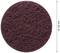 Rotbraune Schleifscheibe, rund, mit einem Durchmesser von 125 mm. Struktur ist offen und faserig, geeignet zum Feinschleifen.