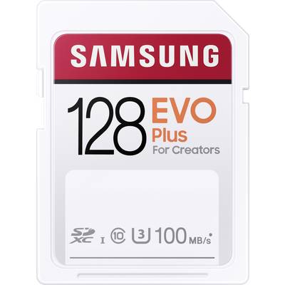 Samsung EVO Plus SDXC-Karte  128 GB UHS-I Wasserdicht, stoßsicher