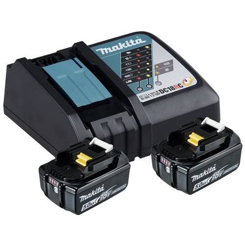 Makita 197570-9 BL1850B + DC18RC Werkzeug-Akku und Ladegerät 18 V 5 Ah Li-Ion