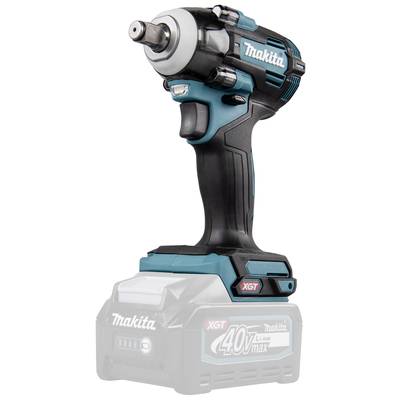Kabelloser Makita-Schlagschrauber mit ergonomischem Griff und XGT 40V Max Akku. Ideal für schwere Befestigungsarbeiten.