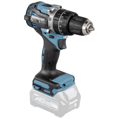 Akkubohrmaschine mit blau-schwarzem Gehäuse und 40V-Batterie, geeignet für Bauarbeiten oder Heimprojekten.