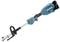 Akku-Motorsense mit ergonomischem Griff, blau-schwarz, Marke Makita. Ideal zum Trimmen von Rasen und Hecken in schwer zugänglichen Bereichen.