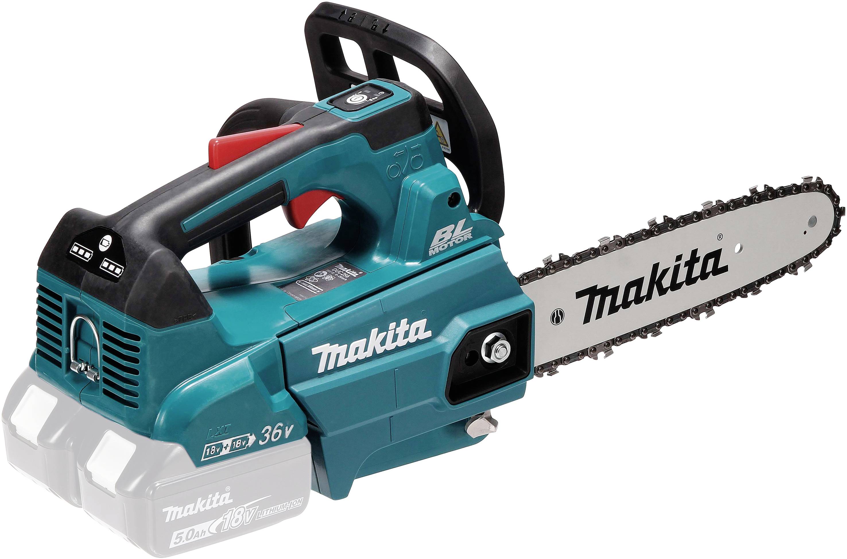 Makita DUC 256 Z Akku Kettensäge 36 V ( 2x 18 V ) Brushless 25 cm Solo - ohne Akku, ohne Ladegerät-0