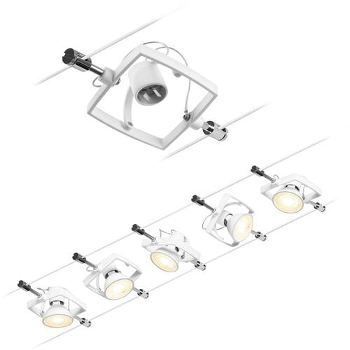 Paulmann Wire Systems 94432 Seil-Komplettsystem GU5.3 Weiß (matt), Chrom