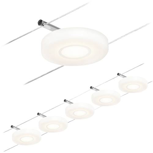 Paulmann DiscLED 94426 Seil-Komplettsystem LED Chrom (matt), Chrom