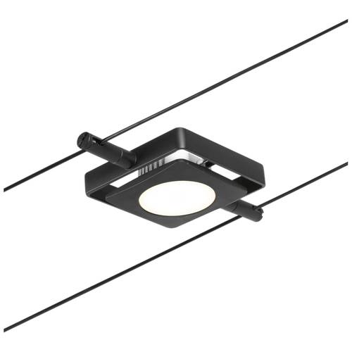 Thumbnail - Paulmann Niedervolt-Seilsystem-Leuchte 4.5 W LED Schwarz (matt), Chrom