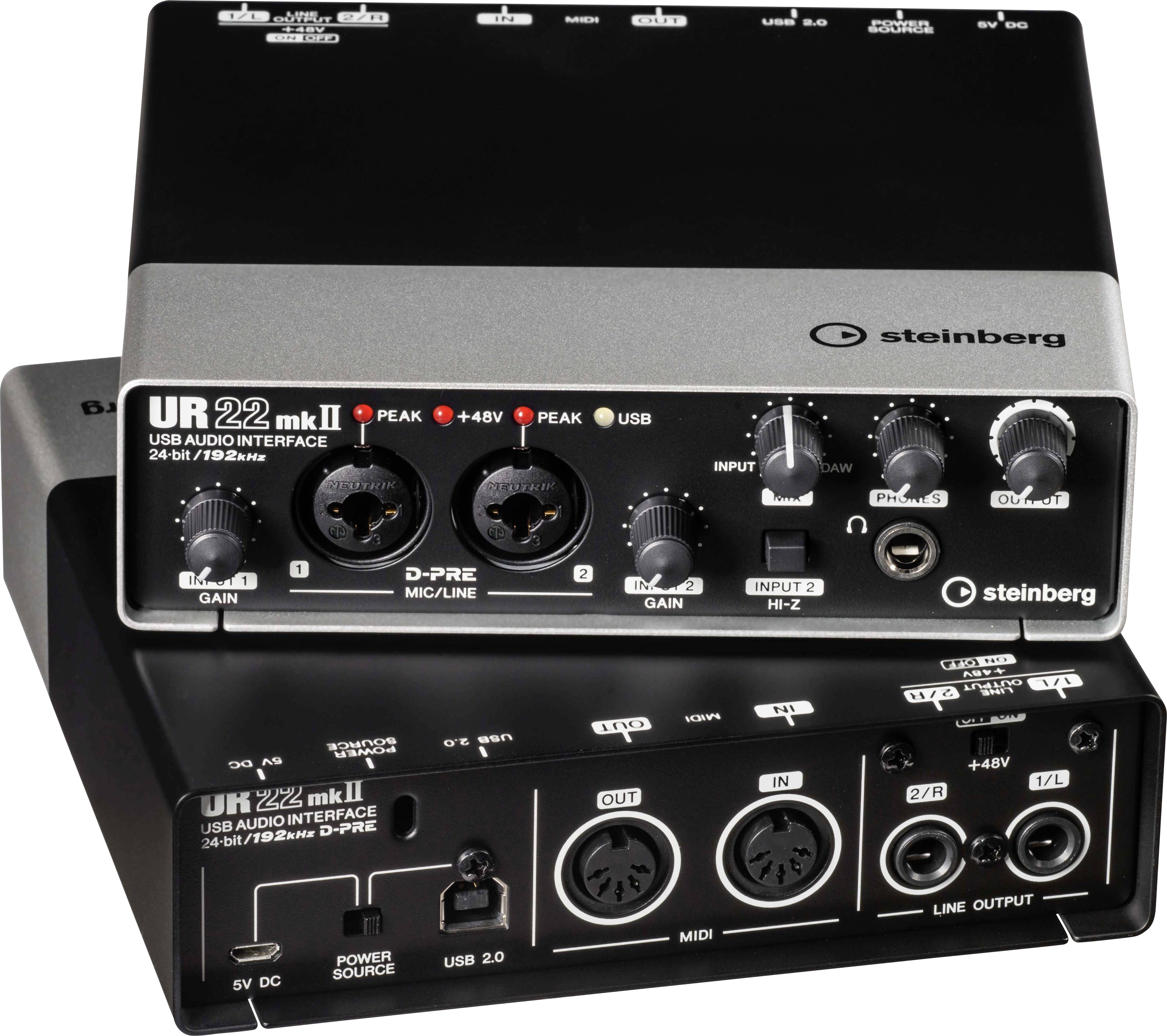 Steinberg UR22mkII Recording Pack Elements Edition - Audio-Schnittstelle - 24-Bit - 192 kHz - USB 2.0-3