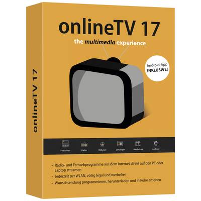  OnlineTV 17 Vollversion, 1 Lizenz Windows Multimedia-Software