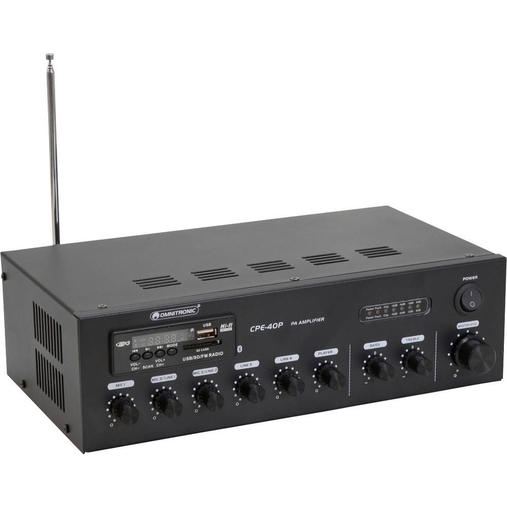 Omnitronic CPE-40P 70-100 volt PA mixing amplifier
