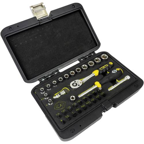 C.K T4660 Steckschlüssel-Bit-Einsatz-Set metrisch 1/4 36teilig T4660