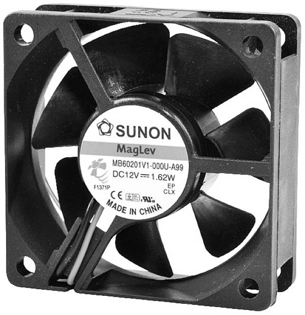 Sunon SUNON DC-Axiallüfter Serie MB/EB 60x60x20mm Axiallüfter 12 V 39.06 m³/h (L x B x H) 60 x 60 x 20 mm