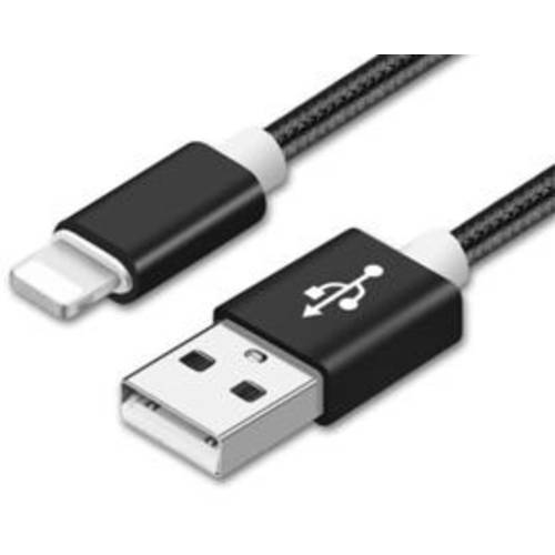 REEKIN USB-Kabel USB 2.0 USB-A Stecker, Apple Lightning Stecker 1.00 m Schwarz 4260272282368