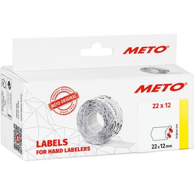 METO Preis-Etiketten 9506154 Wiederablösbar Etiketten-Breite: 22 mm Etiketten-Höhe: 12 mm Weiß 1 St.