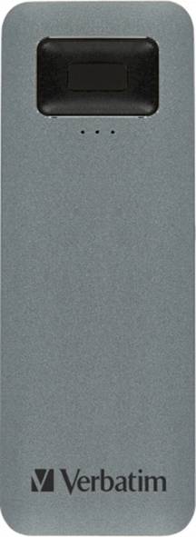 Externí SSD disk Verbatim EXECUTIVE FINGERPRINT SECURE, 512 GB, USB 3.2 Gen 1 (USB 3.0), šedá