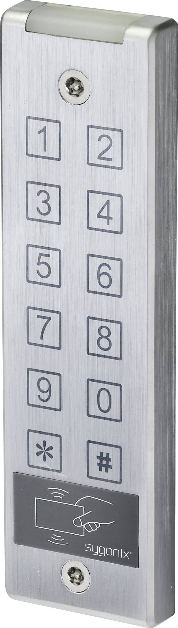 Sygonix SY-4777290 Code-Tastatur mit RFID Aufputz 12 V/DC, 24 V/DC IP65 mit Touchscreen