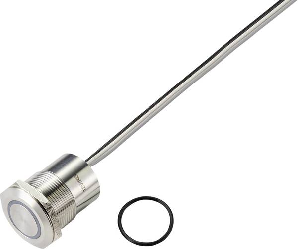 TRU COMPONENTS TC-9554800  Sensorschalter 24 V 0.5 A 1 x Aus/Ein rastend Grün, Rot (Ø) 25 mm IP65 1 St.