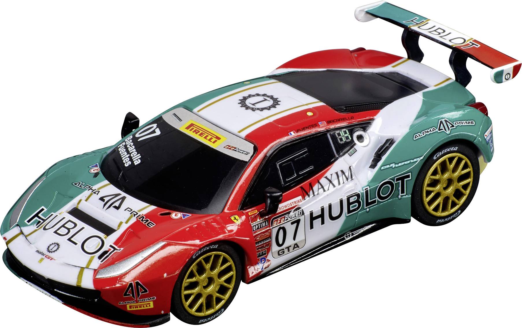 Carrera 20064186 GO!!! Auto Ferrari 488 GT3 "Squadra Corse Garage Italia, No.7"