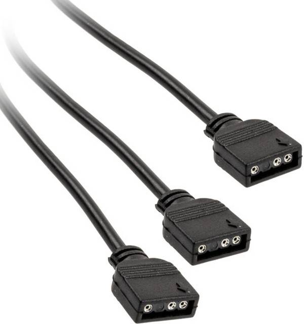 PC-Lüfter Y-Kabel [1x PC-Lüfter Buchse 3pol. - 2x PC-Lüfter Buchse 3pol.] 0.30 m Schwarz Kolink