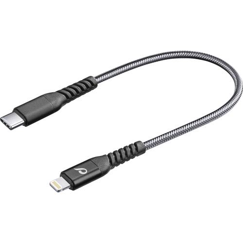 Cellularline USB-Kabel USB 2.0 USB-C® Stecker, Apple Lightning Stecker 0.15 m Schwarz TETRACABC2LMFI15CK