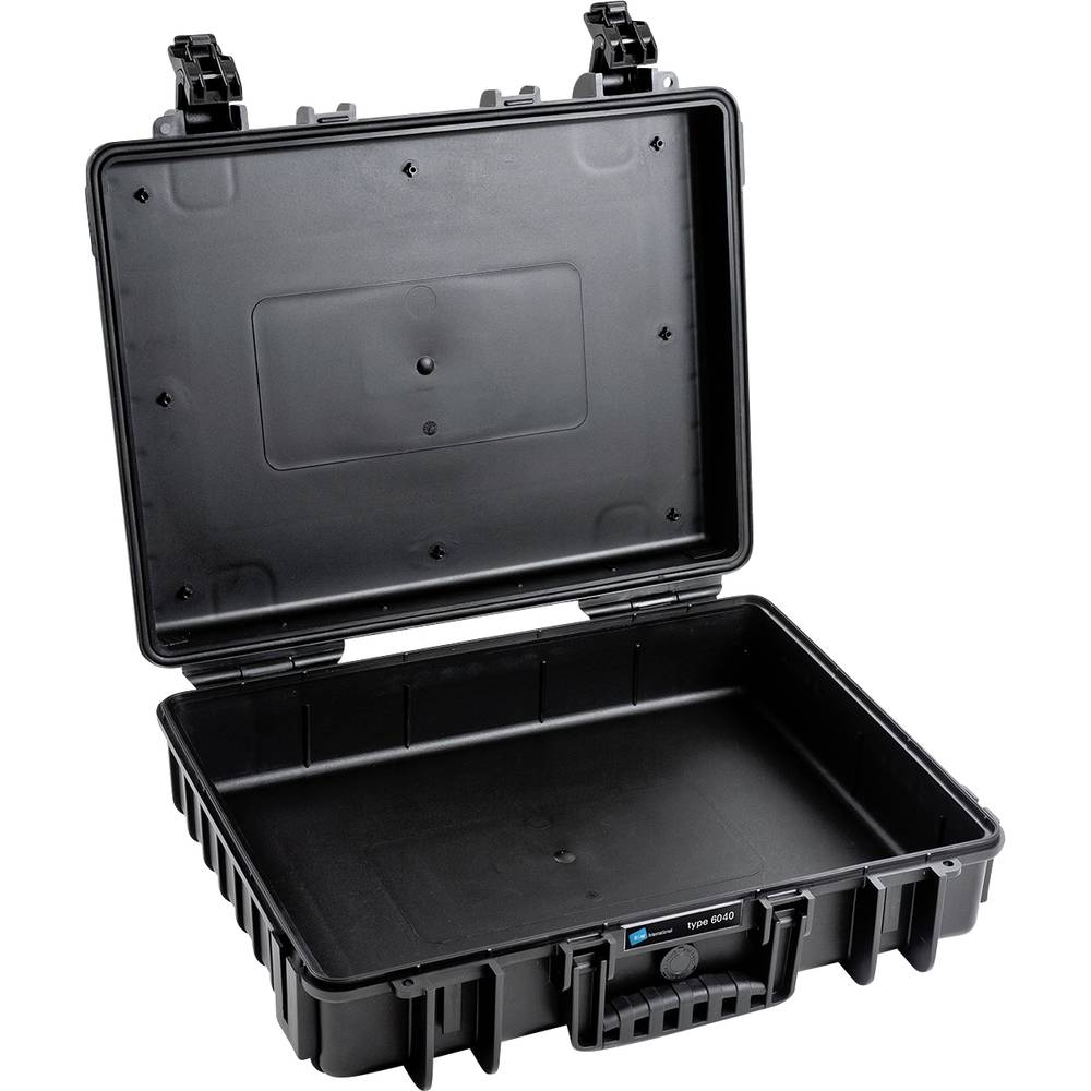 B & W Outdoor-koffer outdoor.cases Typ 6000 21 l (b x h x d) 512 x 420 x 148 mm Zwart 6040-B