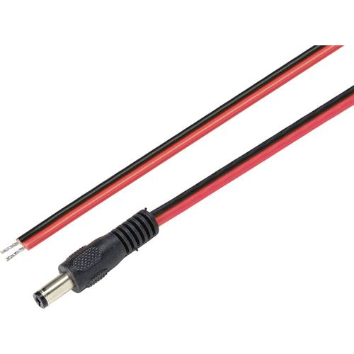 Thumbnail - TRU COMPONENTS TC-9556664 Niedervolt-Anschlusskabel Niedervolt-Stecker - offene Kabelenden 5.5 mm 2.1 mm 2.00 m 1 St.