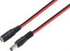 TRU COMPONENTS TC-9556668 Niedervolt-Anschlusskabel Niedervolt-Stecker - Niedervolt-Buchse 5.5 mm 2.1 mm 3.00 m 1 St.