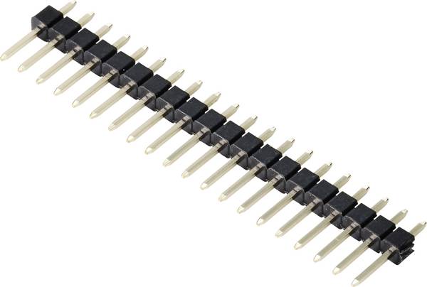 TRU COMPONENTS TC-9556688 Stiftleiste (Standard) Anzahl Reihen: 1 Polzahl je Reihe: 20 1 St.
