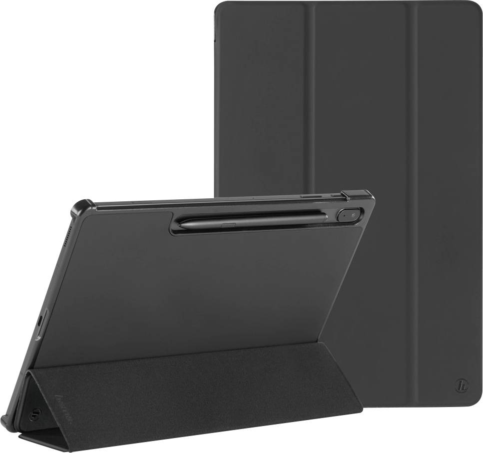 HAMA \"Fold\" - Flip-Hülle für Tablet - Polyurethan - Schwarz - 12.4\" - für Samsung Galaxy Tab S7 FE,