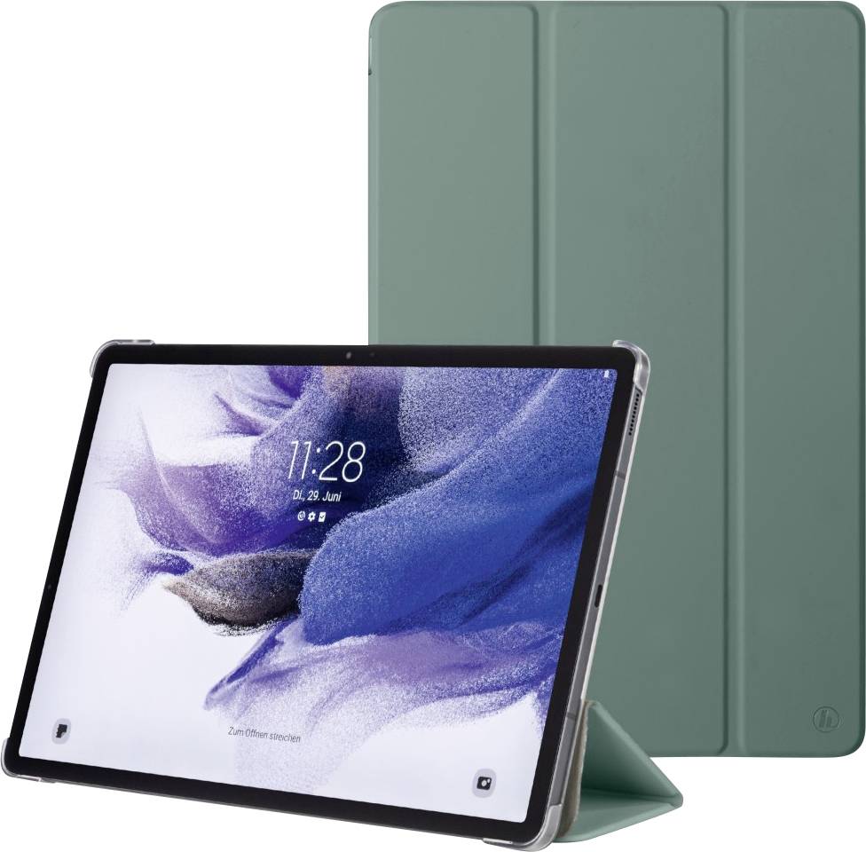HAMA \"Fold Clear\" - Flip-Hülle für Tablet - Polyurethan - grün - 12.4\" - für Samsung Galaxy Tab S7 F
