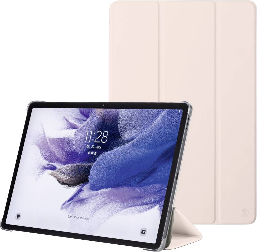 HAMA \"Fold Clear\" - Flip-Hülle für Tablet - Polyurethan - pink - 12.4\" - für Samsung Galaxy Tab S7 F