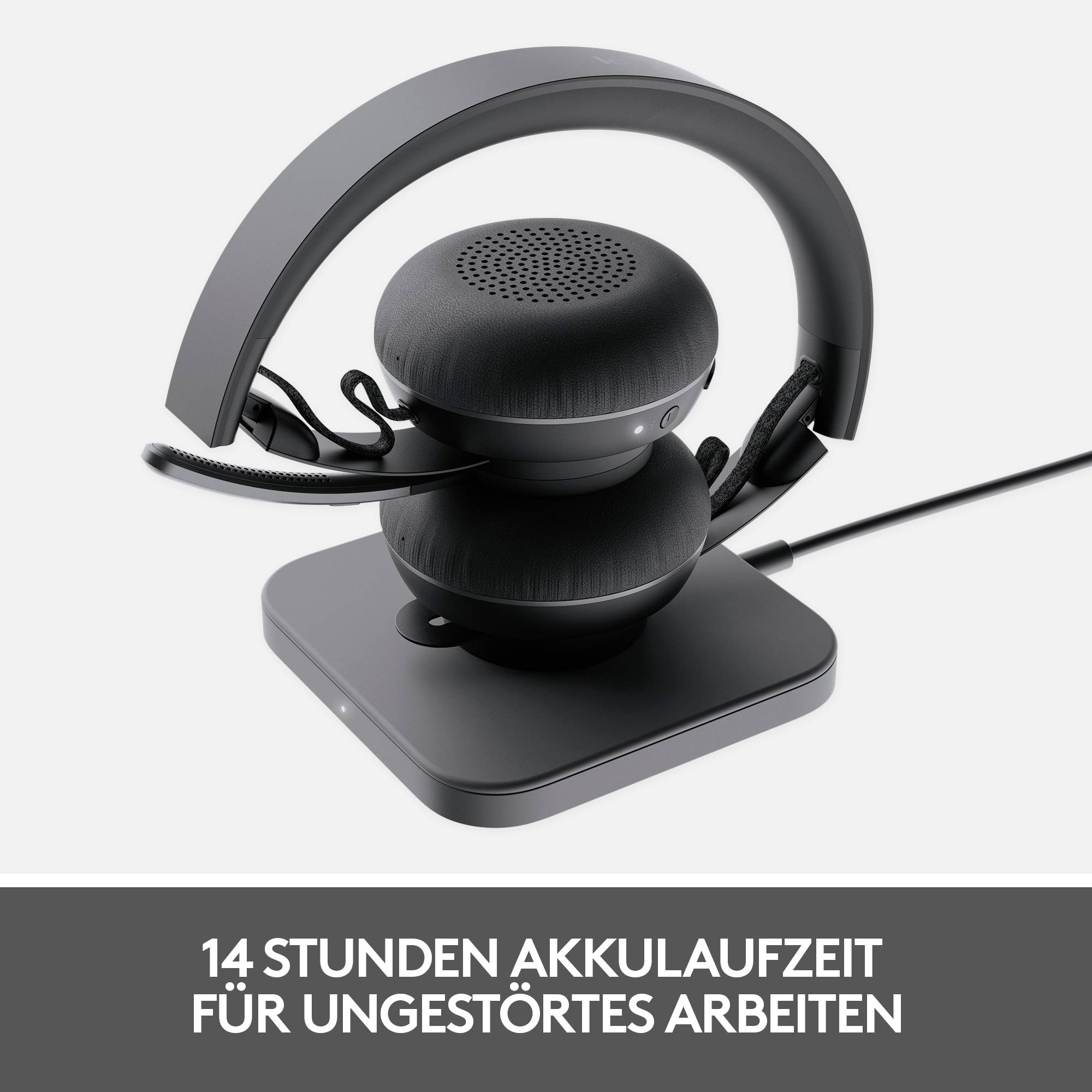 Logitech Zone 900 On Ear Headset Bluetooth® Graphit Mikrofon-Rauschunterdrückung Lautstärkeregelung, Mikrofon-Stummschal-7