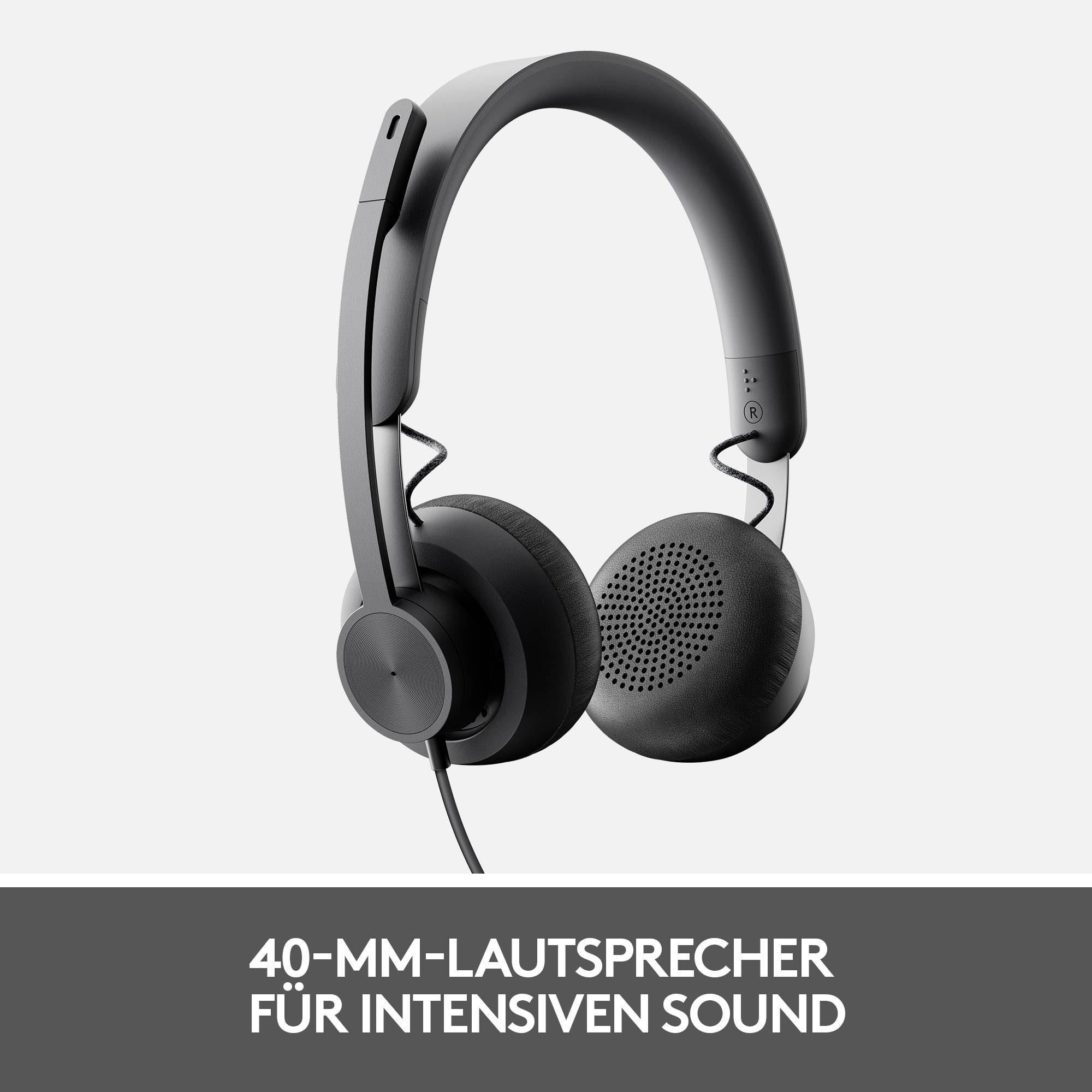 Logitech Zone 750 - Headset - On-Ear - kabelgebunden-6