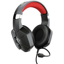 Image of Trust GXT323 CARUS Gaming Headset 2x 3.5 Klinke (Mikro/Kopfh.), 3.5 mm Klinke schnurgebunden Over Ear Rot, Schwarz/Rot