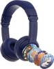 onanoff BuddyPhones® On Ear Headset Bluetooth®, kabelgebunden Dunkelblau Lautstärkebegrenzung, Faltbar, Headset Kinder