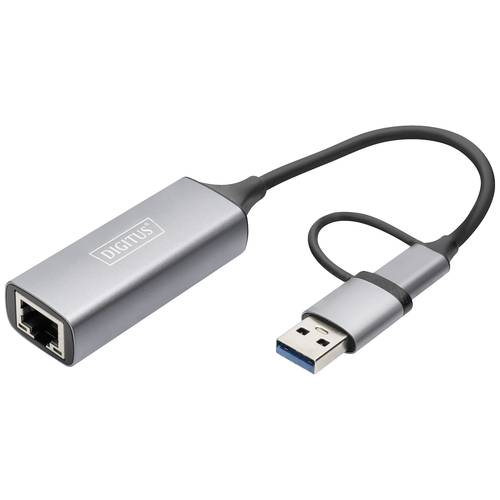 Digitus DN-3028 Netzwerkadapter 2.5 GBit/s USB, USB-A (USB 3.0), USB-A (USB 3.1 Gen 1), USB-A (USB 3.2 Gen 1), USB-A