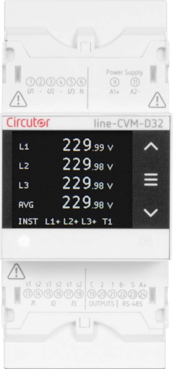 Circutor Line-CVM-D32 Digitales Hutschienenmessgerät