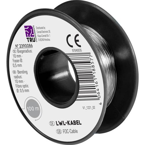 TRU COMPONENTS TC-9560344 POF-Kabel Polymer Simplex 100 m
