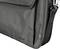 Schwarze Laptoptasche aus recyceltem Material, mit verstellbarem Schultergurt und zusätzlichen Taschen, Marke 'Trust'.