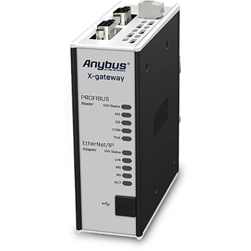 Thumbnail - Anybus AB7800 PROFIBUS DP-V0 Master/EtherNet/IP Slave Gateway 24 V/DC 1 St.