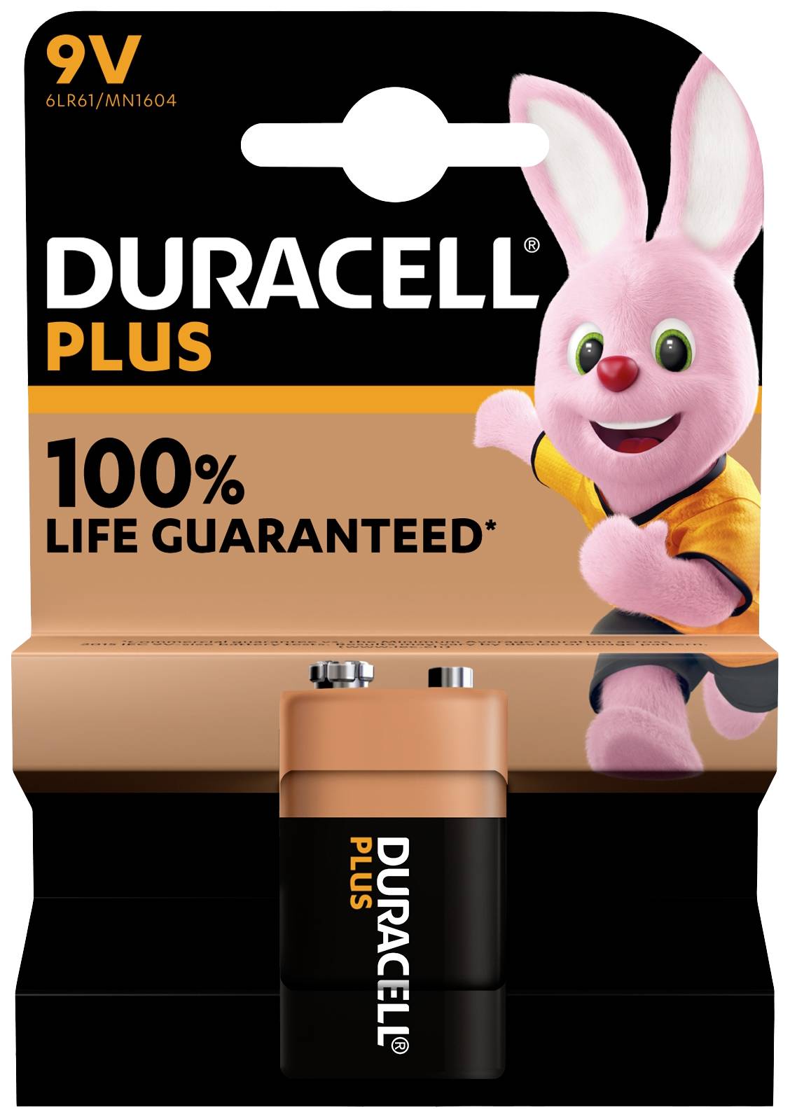 DURACELL Plus-9V B1 9 V Block-Batterie Alkali-Mangan 9 V 1 St.