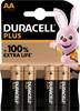 Duracell Plus-AA K4 Mignon (AA)-Batterie Alkali-Mangan 1.5 Ah 1.5 V 4 St.