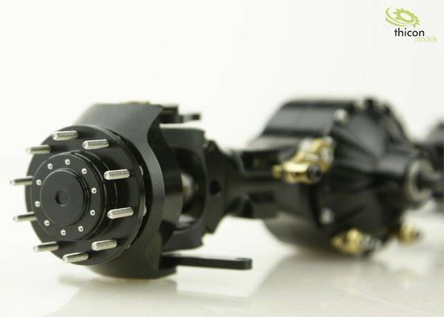 'Ein detailliertes Modell eines mechanischen Teils mit dem Logo von Thicon Models oben rechts im Bild.'
