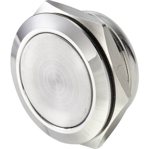 TRU COMPONENTS TC-9563704 Drucktaster 12 V 0.005 A 1 x Aus/(Ein) Kontaktelement (Ø x H) 24.7 mm x 14.5 mm IP65 1 St. Bul...