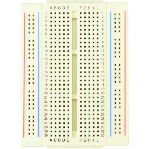 TRU COMPONENTS Steckplatine verschiebbar Polzahl Gesamt 400 (L x B x H) 86.5 x 64.5 x 8.5 mm 1 St.