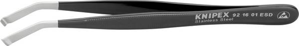 Knipex 92 16 01 ESD ESD Positionierpinzette 1 Stück  Stumpf 120 mm
