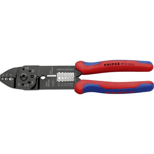 Knipex 97 21 215 C 97 21 215 C Crimpzange 1 Stück Unisolierte Kabelschuhe, Unisolierte Kabelverbinder 0.5 bis 6 mm²