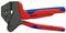 Eine Kabelcrimpzange mit roten Griffen und der Aufschrift 'Knipex 97 43 66 Germany' für Kabelquerschnitte von 2,5-6,0 mm².