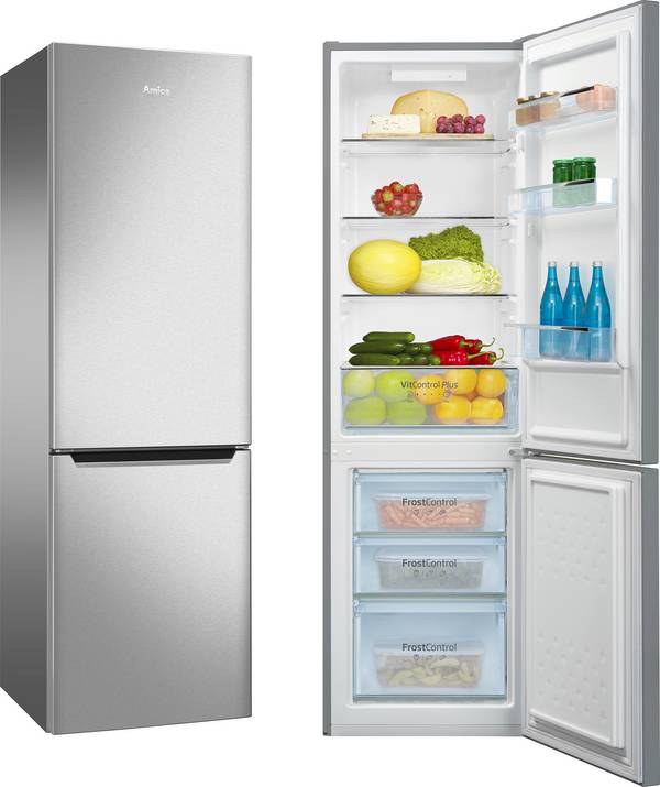 Amica KGCL 387150 E Kühl-Gefrier-Kombination EEK: E (A - G) 262 l Silber