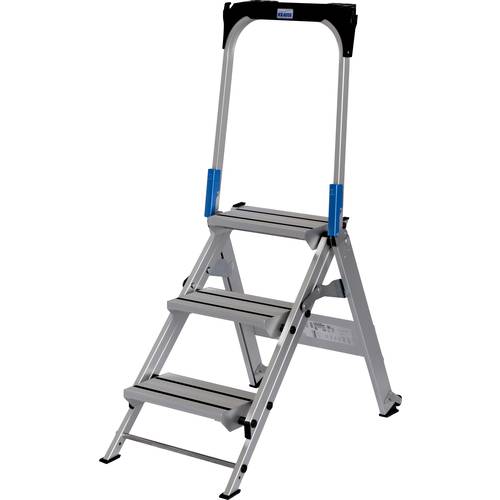 Krause 810304 Aluminium Treppe klappbar Arbeitshöhe (max.): 2.65 m Silber 9 kg